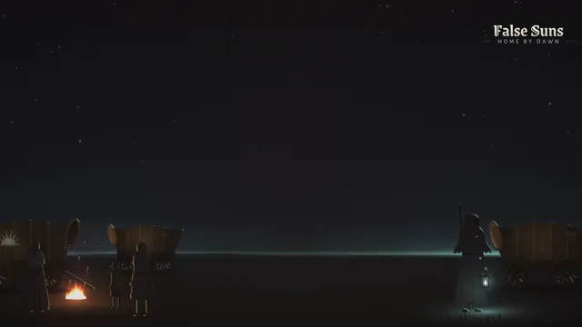 The Caravan at night